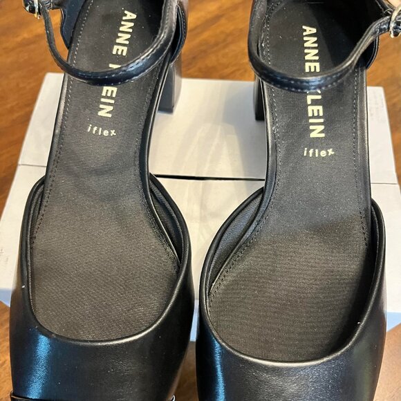 NEW!! Women's Anne Klein Pearle Block Heel Patent Leather Toe Dress Pumps Size10 - Picture 6 of 9